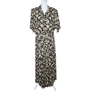 VTG Carole Little Y2K Floral Button Shirtdress Size 16 Dress Prairie Cottage USA